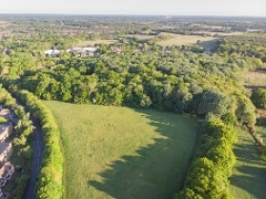 An aerial view of Merrow Common